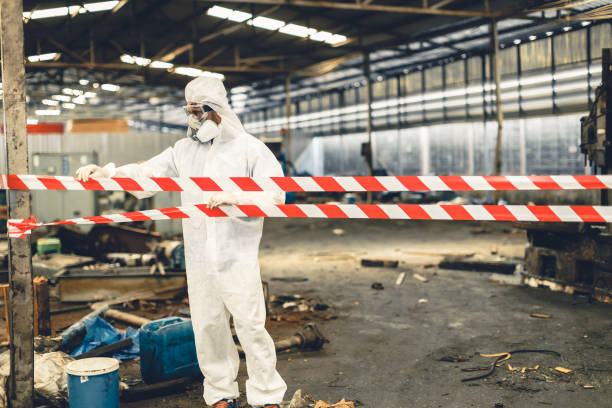 Professional Biohazard technician working in Hempstead, TX